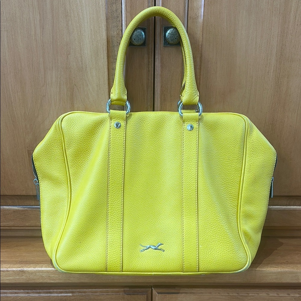 Bimba & Lola Yellow Leather Handbag suitcase
